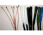 NTC thermistor sensor with liquid epoxy encapsulation materials